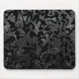 Modern Camo-Black en Dark Gray-camouflage Muismat