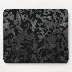 Modern Camo-Black en Dark Gray-camouflage Muismat