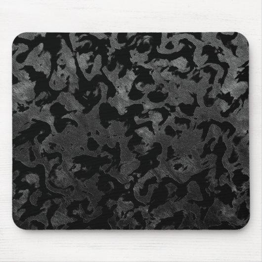 Modern Camo-Black en Dark Gray-camouflage Muismat (Voorkant)
