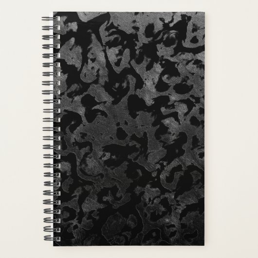 Modern Camo-Black en Dark Gray-camouflage Planner (Voorkant)
