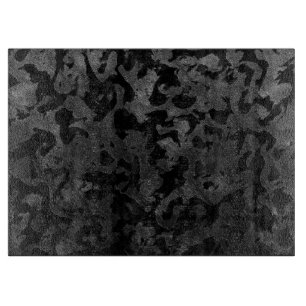 Modern Camo-Black en Dark Gray-camouflage Snijplank