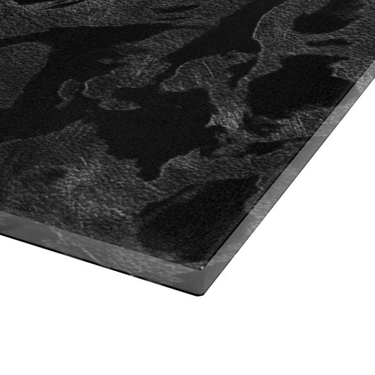 Modern Camo-Black en Dark Gray-camouflage Snijplank (Hoek)