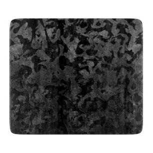Modern Camo-Black en Dark Gray-camouflage Snijplank