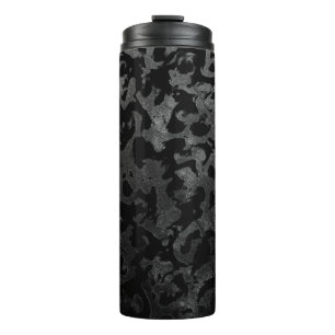 Modern Camo-Black en Dark Gray-camouflage Thermosbeker