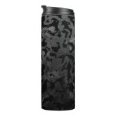 Modern Camo-Black en Dark Gray-camouflage Thermosbeker (Geroteerd rechts)