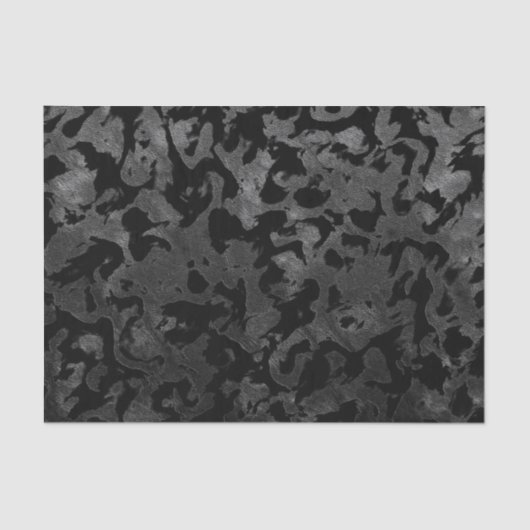 Modern Camo-Black en Dark Gray-camouflage Tissuepapier (Voorkant)