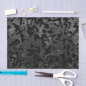 Modern Camo-Black en Dark Gray-camouflage Tissuepapier (Craft)