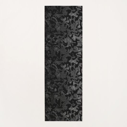 Modern Camo-Black en Dark Gray-camouflage Yogamat (Voorkant)