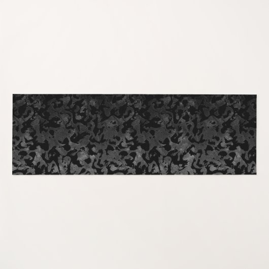 Modern Camo-Black en Dark Gray-camouflage Yogamat (Voorkant (horizontaal))