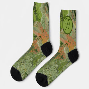 Modern Camouflage Design Voeg je Initiaal toe Sokken