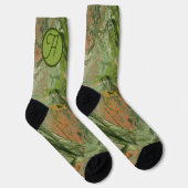 Modern Camouflage Design Voeg je Initiaal toe Sokken (Rechts)