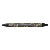 Modern Camouflage Pattern Name Black Zwarte Inkt Pen (Voorkant)