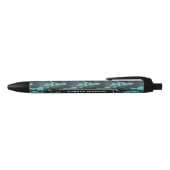 Modern Camouflage Pattern Name Blue Zwarte Inkt Pen (Bovenkant)