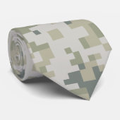 Modern Camouflage Pixel Camo Stropdas (Opgerold)