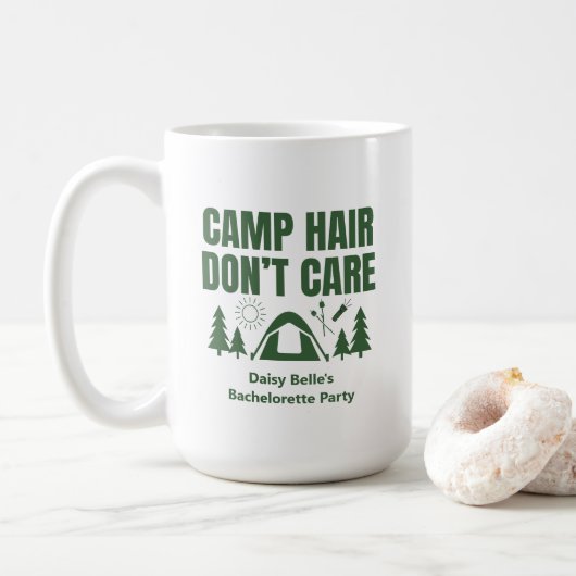 Modern Camp Bachelorette Green Koffiemok (Met donut)