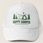 Modern Camp Bachelorette Green Trucker Pet (Voorkant)