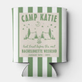 Modern Camp Bachelorette Party Blikjeskoeler (Achterkant)