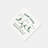 Modern Camp Bachelorette Party Servet (Hoek)