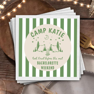 Modern Camp Bachelorette Party Servet
