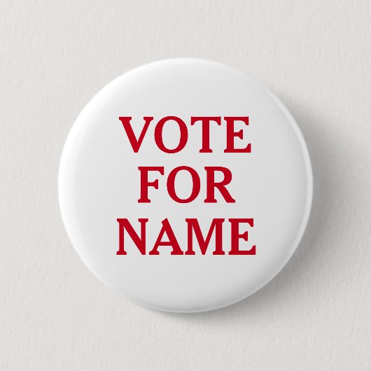 Modern Campaign Gear - Rood en wit Ronde Button 5,7 Cm (Voorkant)