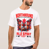 Modern Canada Wild Life Inspired Artwork Design T-shirt (Voorkant)
