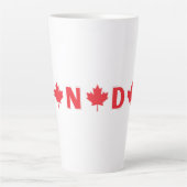 Modern Canadees land Vlag Souvenir Latte Mok (Voorkant)