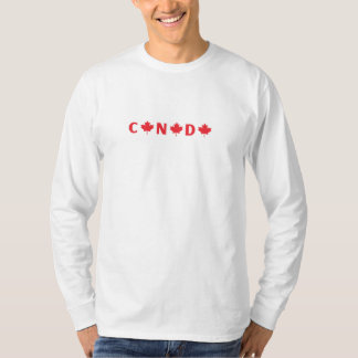 Modern Canadees land Vlag Souvenir T-shirt