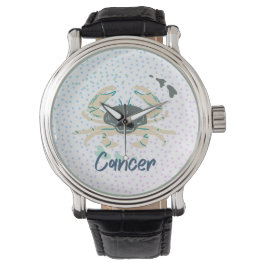Modern Cancer Crab Zodiac Horloge
