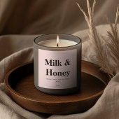 Modern Candle Product Verpakking Blush Pink Vierkante Sticker