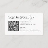 Modern Candle QR Code Visitekaartje (Achterkant)