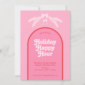 Modern Candy Cane kerstfeest Kaart (Voorkant)