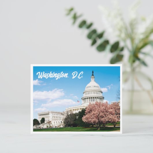 Modern Capitool Building Washington DC Briefkaart (Staand voorkant)