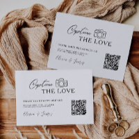 Modern Capture the Love Kaart Sjabloon, QR-code