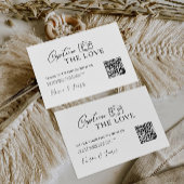 Modern Capture the Love Kaart Sjabloon, QR-code