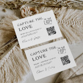 Modern Capture the Love Kaart Sjabloon, QR-code