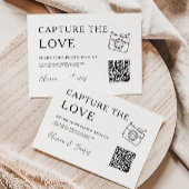 Modern Capture the Love Kaart Sjabloon, QR-code
