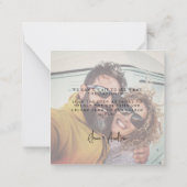 Modern Capture the Love QR Code Tafel Kaarten Notitiekaartje (Achterkant)