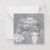 Modern Capture the Love QR Code Tafel Kaarten Notitiekaartje (Achterkant)