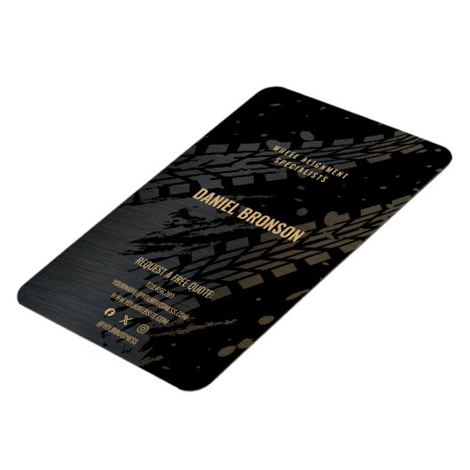 Modern Car Auto Mechanic Repair Service Fridge Magneet (Linkerzijde)