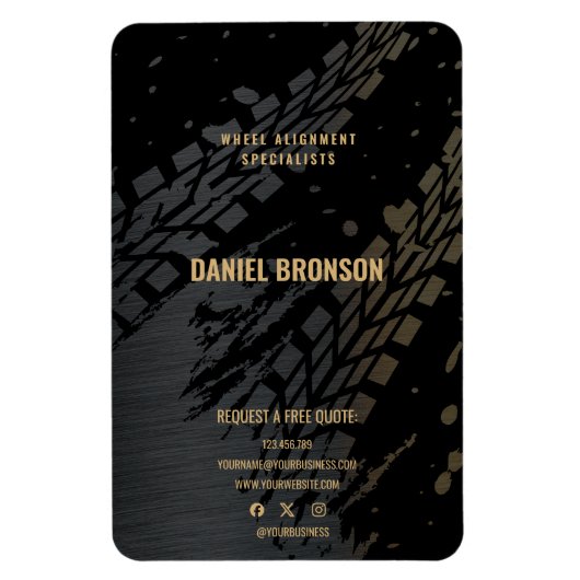 Modern Car Auto Mechanic Repair Service Fridge Magneet (Verticaal)