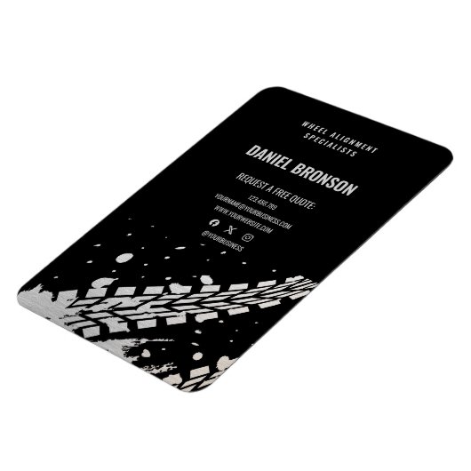 Modern Car Auto Mechanic Repair Service Fridge Magneet (Linkerzijde)