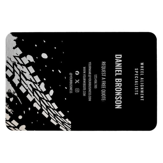 Modern Car Auto Mechanic Repair Service Fridge Magneet (Horizontaal)