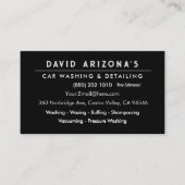 Modern Car Wash Detailing Pressure Washing Visitekaartje (Voorkant)