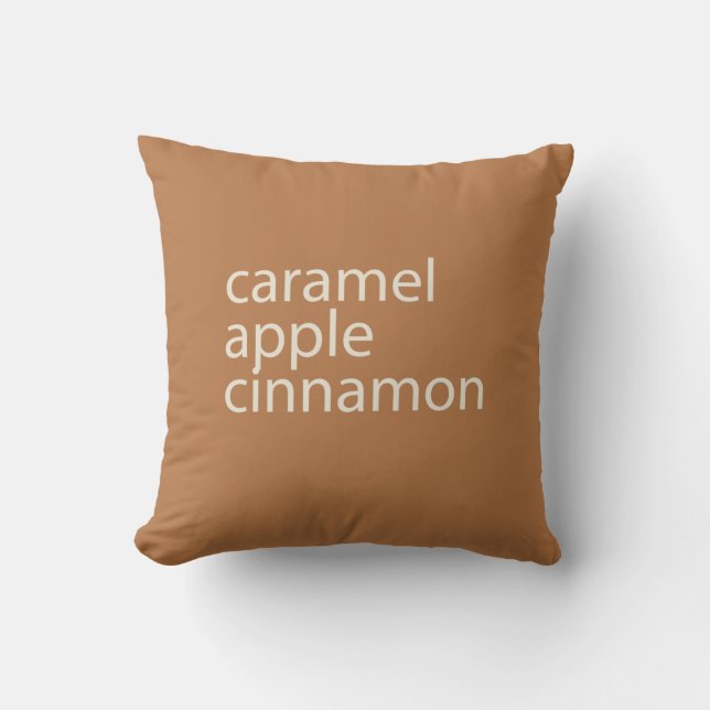 Modern Caramel Apple Cinnamon Sierkussen (Voorkant)