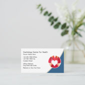 Modern Cardiologist Cardiovascular Business Cards Visitekaartje (Staand voorkant)