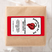 Modern Carolina Reaper Pepper Hot Sauce Label (Insitu)