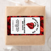 Modern Carolina Reaper Pepper Hot Sauce Label (Insitu)