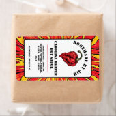 Modern Carolina Reaper Pepper Hot Sauce Label (Insitu)