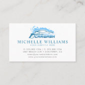 Modern Carwash Service Company Visitekaartje (Achterkant)