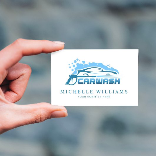 Modern Carwash Service Company Visitekaartje